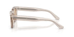 Emporio Armani EA4270F transparent tundra square sunglasses, angled view