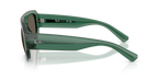 Ray-Ban RB2218 transparent green irregular sunglasses, side view