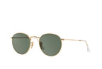 Ray-Ban Round Metal RB3447 gold round sunglasses, front view