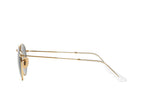 Ray-Ban Round Metal RB3447 gold round sunglasses, side view