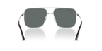 Ray-Ban Ari RB3758 silver square polarized sunglasses, side view