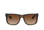 Ray-Ban Justin RB4165 rectangle sunglasses, angled view