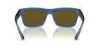 Ray-Ban Warren RB4396 transparent blue rectangle sunglasses, detail view 2