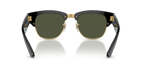 Ray-Ban Mega Clubmaster RB0316 black square sunglasses, angled view