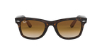 Ray-Ban Wayfarer Color Mix RB2140 Havana square sunglasses, angled view