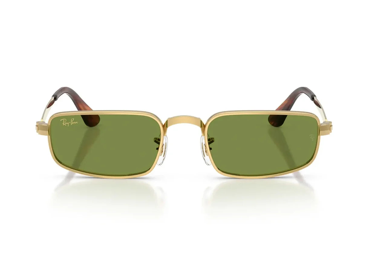 Ray-Ban × A$AP Rocky Full-Frame Sunglasses – Gold Frame with Light Green Lenses (RB3927)