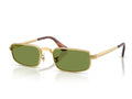 Ray-Ban × A$AP Rocky Full-Frame Sunglasses – Gold Frame with Light Green Lenses (RB3927)