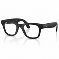 Rayban Meta Gen 2 Matte Black Frame With Clear Lenses Size 50 | Vision Optique Angled