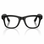 RayBan Meta Gen 2 Matte Black Frame With Clear Lenses Size 50 Front | Vision Optique