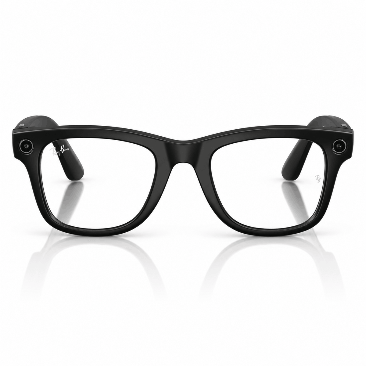 RayBan Meta Gen 2 Matte Black Frame With Clear Lenses Size 50 Front | Vision Optique