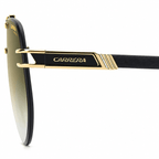Carrera 1087/S aviator sunglasses side view showing premium metal temples and gradient lenses