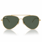 Ray-Ban Reverse RBR0101S Aviator Sunglasses gold frame with G-15 green lenses