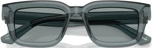Emporio Armani EA4270F transparent grey square sunglasses, angled view